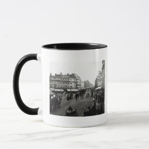 Sehen Sie hinunter Oxford-Straße, London, c.1890 Tasse