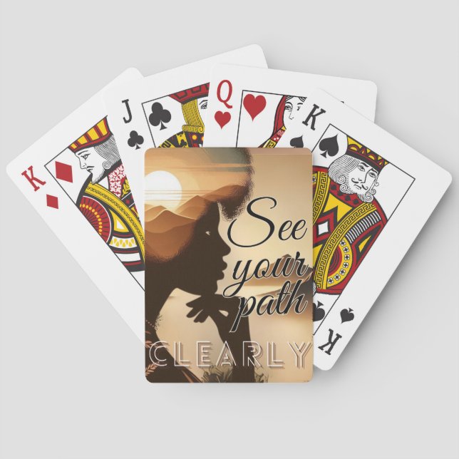 Sehen Sie Ihr Pflaster deutlich Spielkarten (Rückseite)