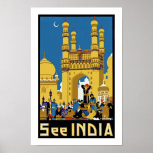 Sehen Sie Indien ~ Hyderabad Poster
