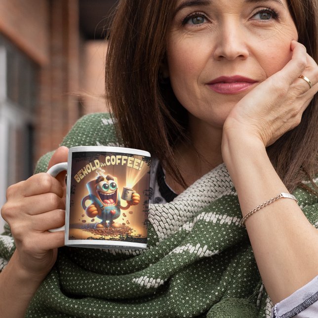 Sehen Sie... Kaffee! Jumbo-Tasse (Von Creator hochgeladen)