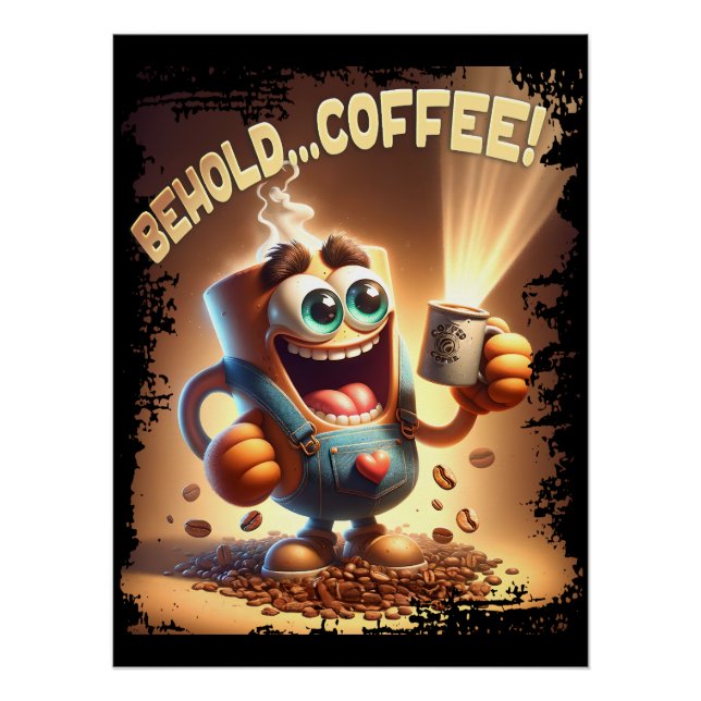 Sehen Sie... Kaffee! Poster (Vorderseite)