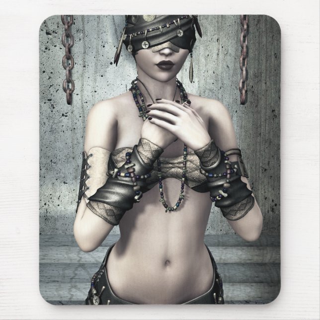 Sehen Sie keine schlechte gotische Kunst Mousepad (Vorne)