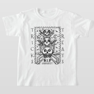 SEHEN SIE KEINEN FRIEDHOF SKELETON TRICK ODER BEHA T-Shirt