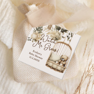 Sehen Sie mir zu, wie ich Boho Baby Duschsäcke wäc Geschenkanhänger