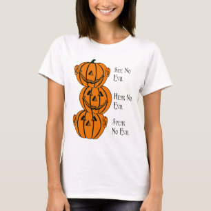 Sehen Sie nein, hören Sie, nein, sprechen Sie kein T-Shirt