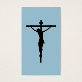 Sehen Sie sich das Crucifix an, blau
