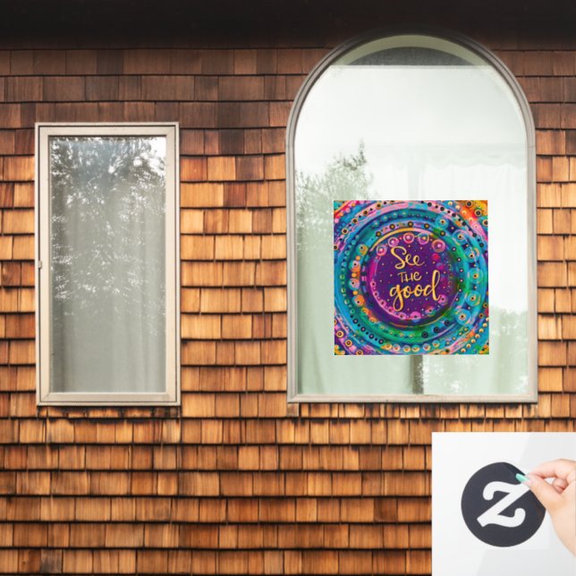 Sehen Sie sich das Fenster "Inspirivity" an Fensteraufkleber (Fenster Zuhause)