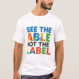 Sehen Sie sich das Labelpuzzle nicht an. T-Shirt