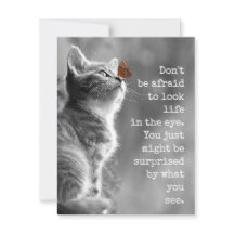 Sehen Sie sich das Leben im Auge Niedlichen Motivi