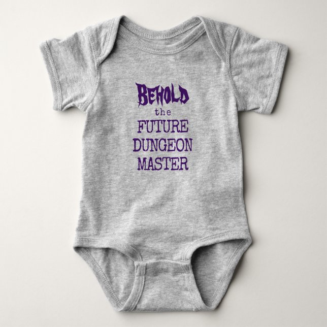 Sehen Sie sich den zukünftigen Dungeon Master Baby Strampler (Vorderseite)