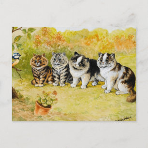 Sehen Sie sich die Birdy von Louis Wain an Postkarte