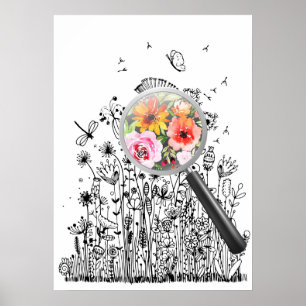 Sehen Sie sich die Schönheit im Inneren an Poster