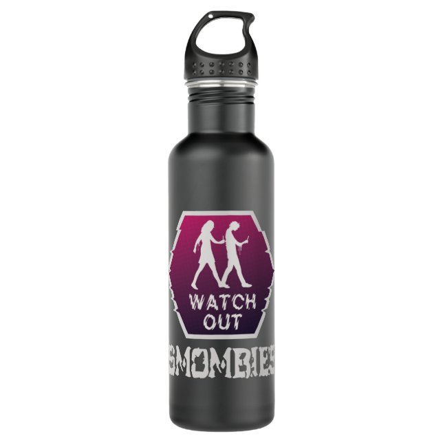 Sehen Sie sich die Smombies an Edelstahlflasche (Vorderseite)