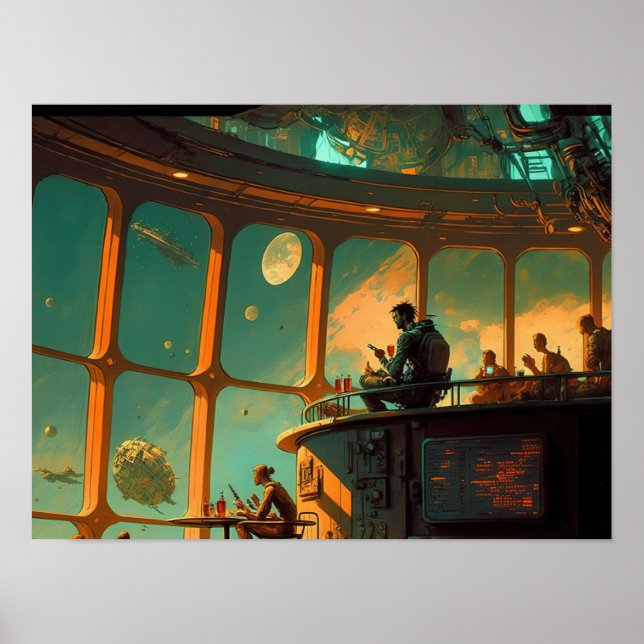 Sehen Sie sich die Space Bar 1 an Poster (Vorne)