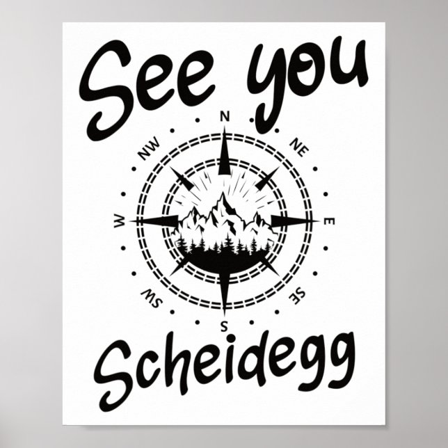 Sehen Sie sich die Wanderung Scheidegg Deutschland Poster (Vorne)