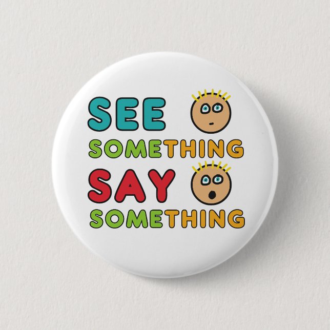 Sehen Sie sich etwas an Button (Vorderseite)