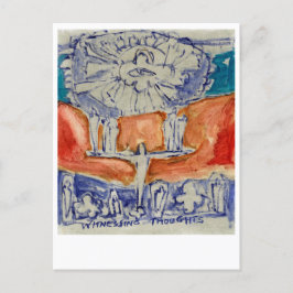 Sehen Sie sich Gedanken an. Eckhart Tolle. Postkarte