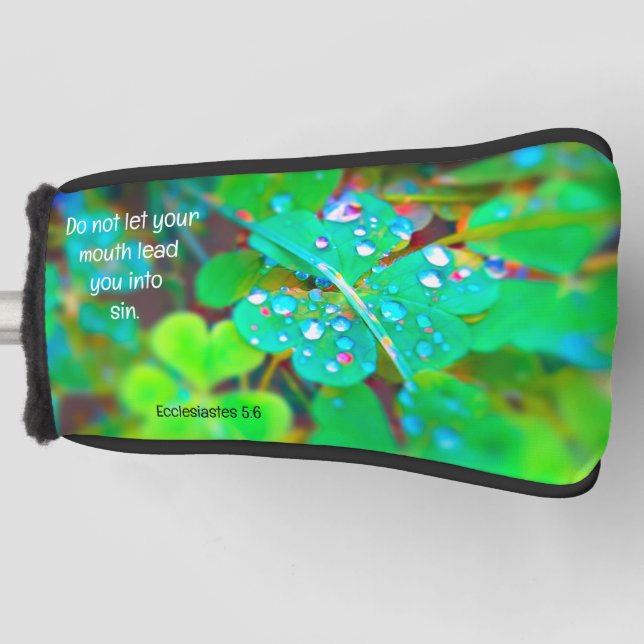 Sehen Sie sich Ihre Mouth Golf Putter Abdeckung an Golf Headcover (Vorderseite)