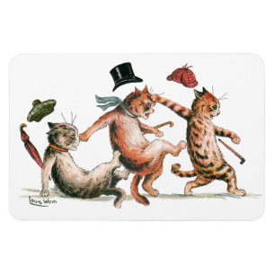 Sehen Sie sich Ihre Step Cats von Louis Wain an Magnet