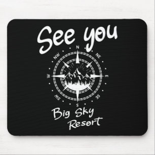 Sehen Sie sich im Big Sky Resort Skifahren Usa Url Mousepad