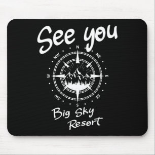 Sehen Sie sich im Big Sky Resort Skifahren USA Url Mousepad