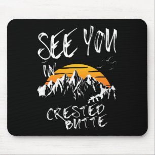 Sehen Sie sich in Crested Butte Usa Vacacation Ski Mousepad
