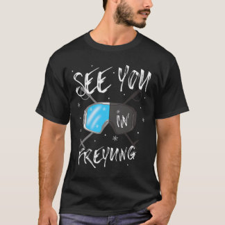 Sehen Sie sich in Freyung Germany Ferien Ski Goggl T-Shirt