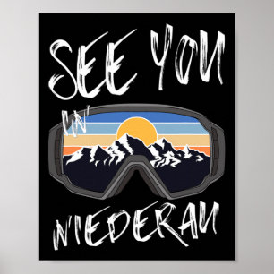 Sehen Sie sich in Niederau Tirol Ferien Ski-Schluc Poster