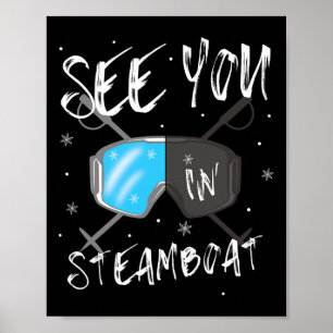 Sehen Sie sich in Steamboat Usa Urlaub Ski Brille Poster