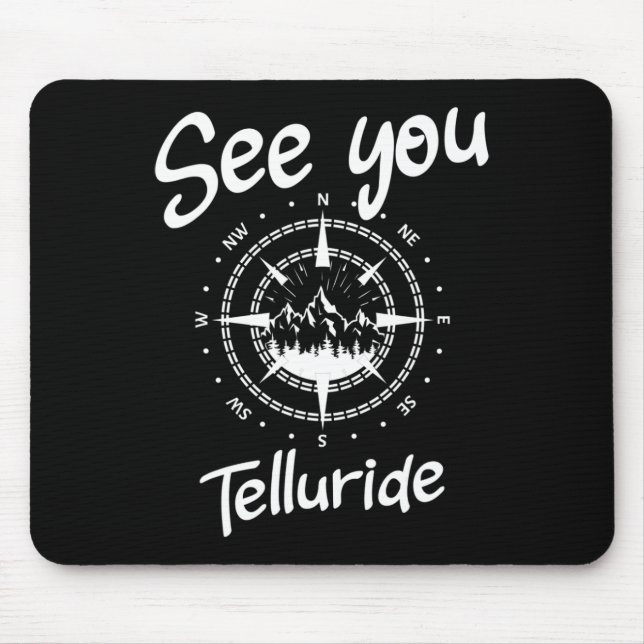 Sehen Sie sich in Telluride USA Urlaub Ski Comp Mousepad (Vorne)