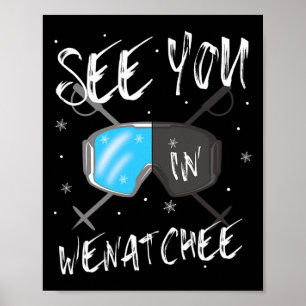 Sehen Sie sich in Wenatchee Usa Vacation Ski Goggl Poster
