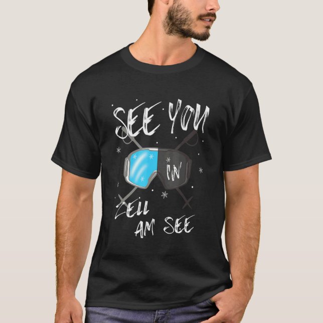 Sehen Sie sich in Zell am See Salzburger Land Vaca T-Shirt (Vorderseite)