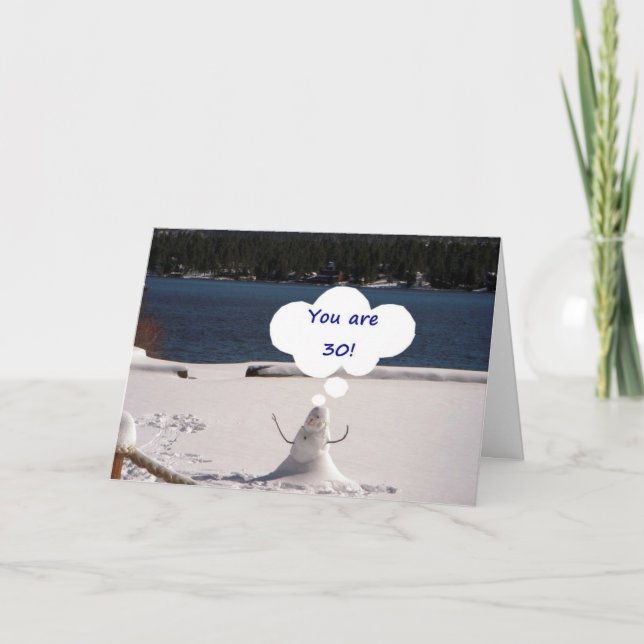 SEHEN SIE SO GUT UM 30 KÖNNTE ICH MELT WEG KARTE (Vorderseite)