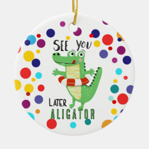 sehen Sie später alligatorische Lehre distanzieren Keramik Ornament