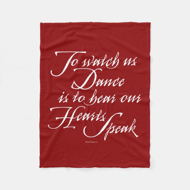 Sehen Sie uns Tanz an Fleecedecke (Vorderseite)