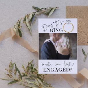 Sehen Sie Verlobte Foto-Blush-White-Engagement-Par Einladung