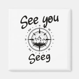 Sehen Sie Wandern Seeg Deutschland Urlaub Ski Comp Magnet