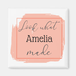 Sehen Sie, was ich Personalisiert gemacht habe Magnet