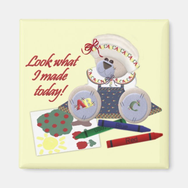 Sehen Sie, was ich Square Magnet gemacht habe (Vorne)