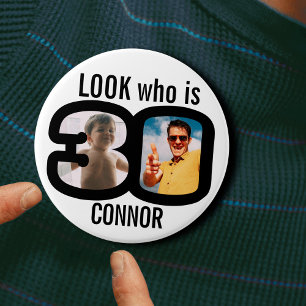 Sehen Sie, wer ab und zu 30 ist, Fotos Schwarz-wei Button