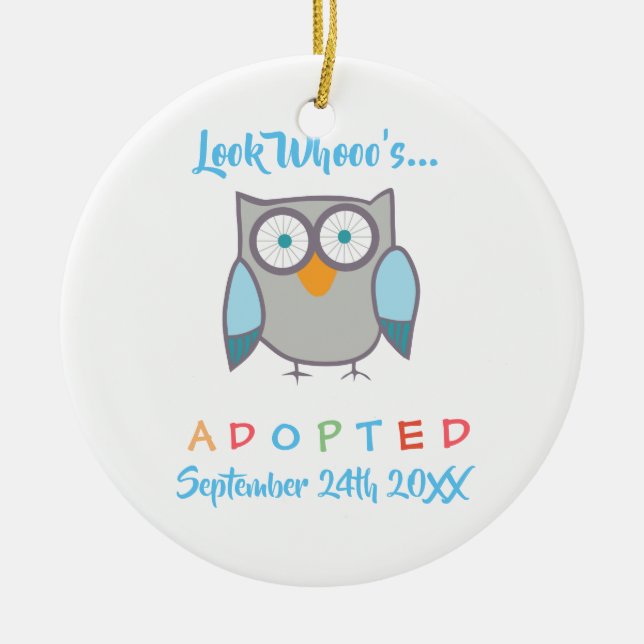 Sehen Sie, wer "Owl Custom" Adoptiert hat Keramikornament (Vorne)