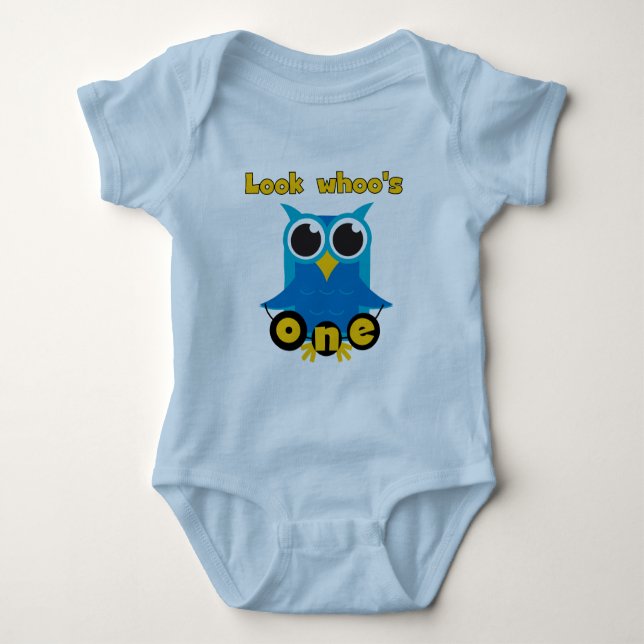 Sehen Sie Whoo's 1 Hemden und Geschenke. Baby Strampler (Vorderseite)
