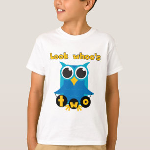 Sehen Sie Whoo's 2 Geburtstagsgeschenke und Gesche T-Shirt