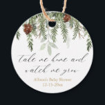 Sehen Sie, wie ich rustikale Piniendusche anbaue u Geschenkanhänger<br><div class="desc">For more advanced customization of this design,  simply select the "Customize It" button above!</div>