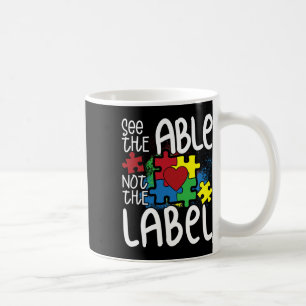Sehen Sie, wie weit die Autismus-Bezeichnung fehlt Kaffeetasse