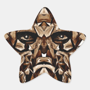 Sehen und glauben_ Stern-Aufkleber