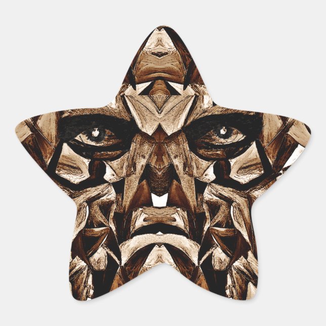 Sehen und glauben_ Stern-Aufkleber (Vorderseite)