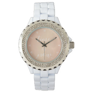 Sehen - Zeit ist jetzt Rose Gold Armbanduhr