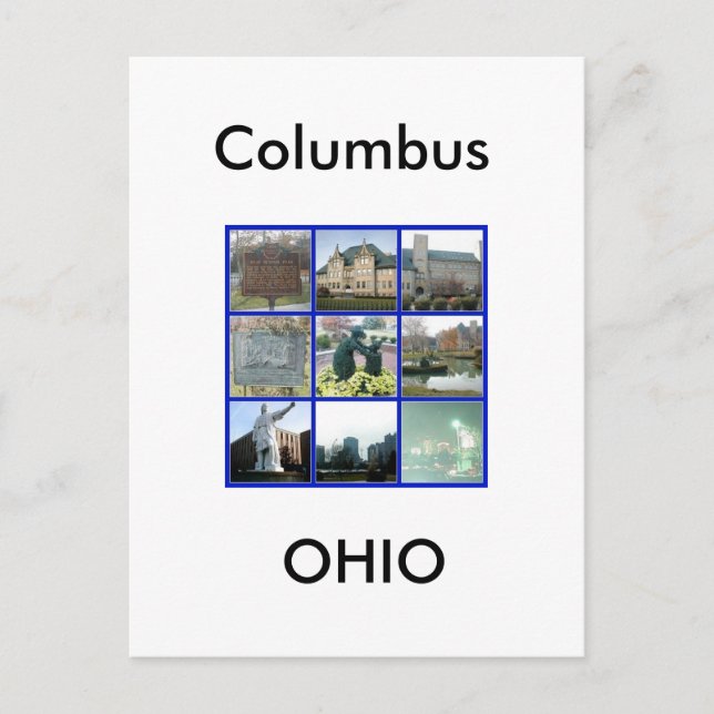 Sehenswürdigkeit Columbus, Ohio Postkarte (Vorderseite)