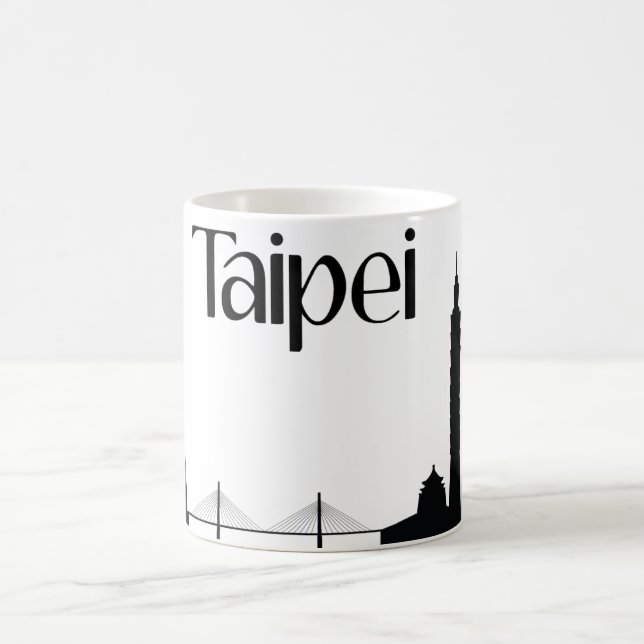 Sehenswürdigkeit-Geschenk-Tasse Taipehs, Taiwan Kaffeetasse (Mittel)
